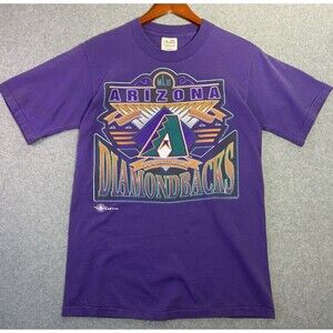 Vintage 1990’s Arizona Diamondbacks T-Shirt Men’s Medium Purple MLB Made in USA